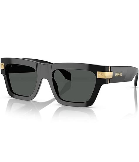 versace 55mm rectangular sunglasses